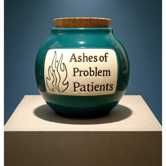 Muddy Waters Pottery Other - Muddy Waters Pottery Ashes of Problem Patients Ceramic Jar Funny Gift
